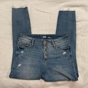Old Navy Distressed Button-Fly Jean - Sz 6P
